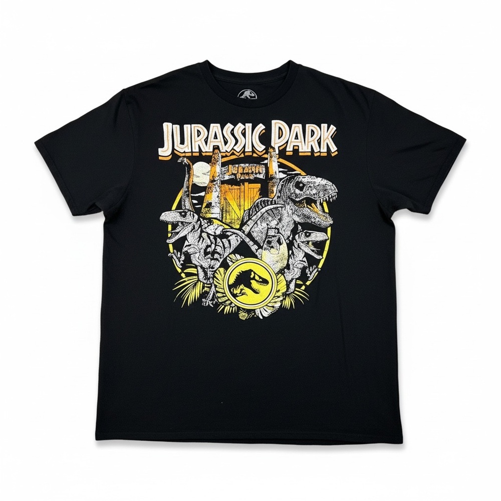 Jurassic Park Black Graphic Tee - Jurassic Park Large